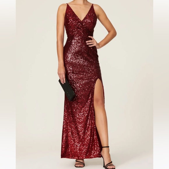 Dress the Population Dresses & Skirts - DRESS THE POPULATION Jordana Sequin Gown Size Medium